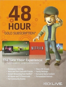 Xbox Live Gold: Карта подписки на 48 часов 